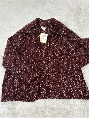 🥕 NWT Christopher & Banks Open Front Cardigan Sweater